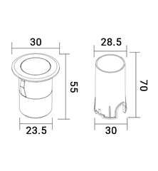ĐÈN LED ÂM ĐẤT 5W ELV EIG03-F065