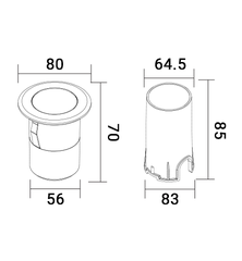 ĐÈN LED ÂM ĐẤT 5W ELV EIG03-F065