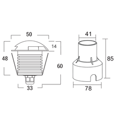 ĐÈN LED ÂM TƯỜNG 3W ELV EIG04-F050