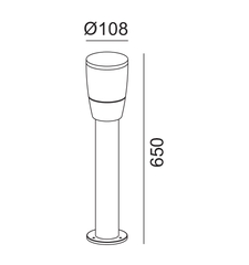 ĐÈN LED CẢNH QUAN E27 ELV VBLO3-D108B
