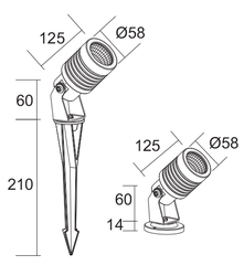 ĐÈN LED CẮM CỎ 10W ELV VGS2101