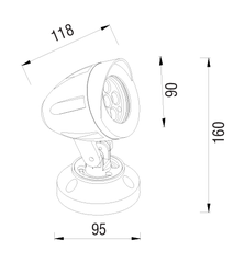 ĐÈN LED CẮM CỎ 12W ELV VGS2301 ĐẾ NGỒI