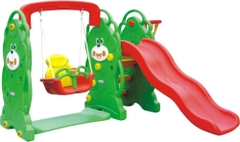 Cầu trượt con gấu kèm xích đu