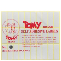 Giấy Decal Tomy Mũi Tên Màu Đỏ