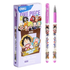 Bút gel học sinh OnePiece DELI CG13-PR - Tím