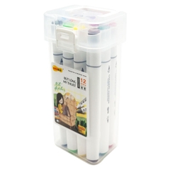 Bút lông mỹ thuật Thiên Long AM-C002 12 màu