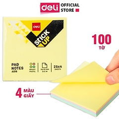 Giấy nhắn nhiều màu 3*4 - túi treo DELI EA01402