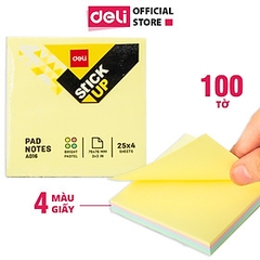 Giấy nhắn nhiều màu 3*4 - túi treo DELI EA01402