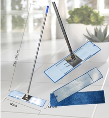 Cây Lau Nhà Công Nghiệp 45-60Cm - 60 Cm + Miếng Xanh San Hô