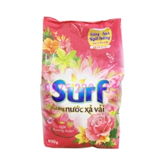 Bột giặt Surf Hương Nước Xả Vải (Hồng) 800g