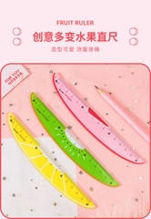 Thước kẻ màu trái cây (15cm) Guangbo H05338