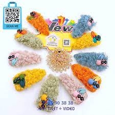 KẸP MÁI VẢI HOA BẢNG LỚN