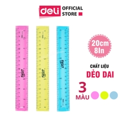 Thước kẻ dẻo 20cm DELI EH20