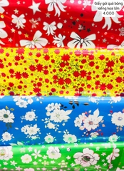 Giấy Gói Quà Bóng Kiếng Hoa Nhỏ (100 tờ/xấp) - Nhỏ