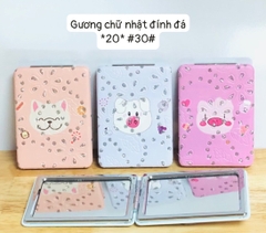 Gương chữ nhật đính đá *20*