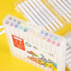Bút Art Marker 36 màu hộp dẹt Guangbo H02227