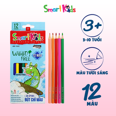 Bút chì 12 màu Wood Free - SK - CP104 BITEX ( 12màu - hộp)