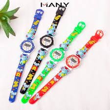 Đồng hồ đeo tay điện tử màu có hình *37*