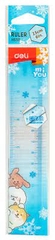 Thước kẻ mica 15cm DELI EH655