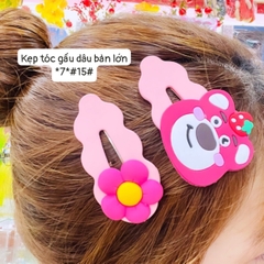 Kẹp tóc gấu dâu bản lớn (Cái)
