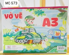 Vở vẽ dán gáy A3 giấy vàng MC 573