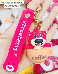 Móc khóa gấu dây dẻo *25*