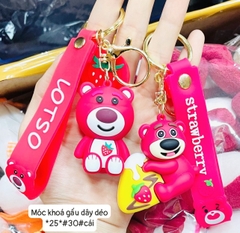 Móc khóa gấu dây dẻo *25*