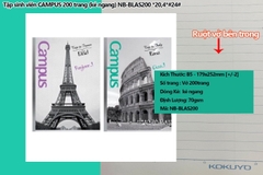 Tập sinh viên CAMPUS 200 trang (kẻ ngang) NB-BREP200