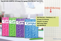 Tập sinh viên CAMPUS 200 trang (kẻ ngang) NB-BREP200