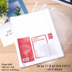 File Lá Mỏng DELI E5712 (100C/ Túi)