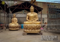 Thi Công Đúc Tượng Phật Thích Ca Bằng Đồng 2m62 cho Khu Du Lịch Suối Bang