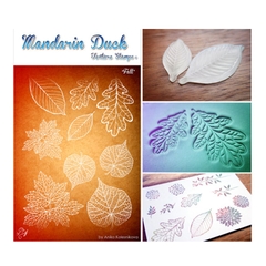 Silicone in họa tiết Madarin Duck - Texture Stamps - Fall