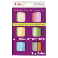 Đất sét nung Sculpey® III 12 pc. Pastels Multipack