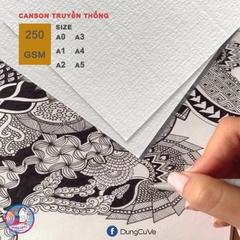 Giấy vẽ Canson TRUYỀN THỐNG mỏng125gsm PAVORY/ Xấp 20 tờ