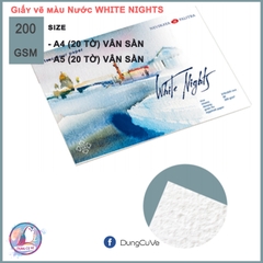 Giấy vẽ màu Nước WHITE NIGHTS 200gsm (Smooth)