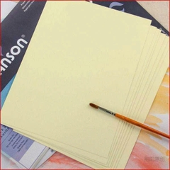 Giấy vẽ Canson TRUYỀN THỐNG 250gsm PAVORY  Vàng Ngà