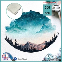 Giấy vẽ Canson Ý 300gsm DELINEO/ Xấp 20 tờ