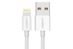 Cáp Lightning ra Usb 0.25M có chíp MFI Ugreen 80312  màu trắng