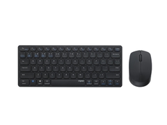Bộ bàn phím chuột không dây Rapoo 9050M (Bluetooth/Wireless/ Pin sạc/ Đen)