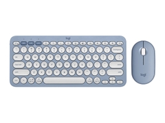 Bộ bàn phím chuột Bluetooth Logitech Pebble 2 Combo màu xanh