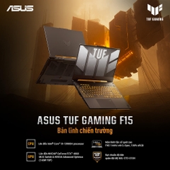 Laptop ASUS TUF Gaming F15 FX507VV4-LP382W (Intel® Core™ i9-13900H | 16GB | 512GB | RTX™ 4060 8GB | 15.6-inch FHD 144Hz | Win 11| Jaeger Gray)