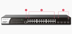 DrayTek VigorSwitch P2282x Layer 2+ (24 gigabit POE _SFP+ 10G)
