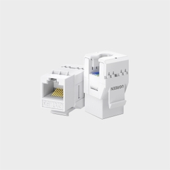 Đầu nối mạng RJ45 Cat6 UTP Ugreen 30844 180 độ Màu Trắng