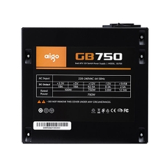 Nguồn AIGO GB750 - 750W (80 Plus Bronze/Màu Đen)