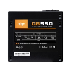 Nguồn AIGO GB550 - 550W (80 Plus Bronze/Màu Đen)