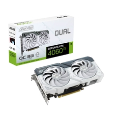 Card đồ họa Asus Dual GeForce RTX 4060 Ti EVO White 8GB OC Edition (GDDR6/ 128 bit)