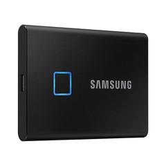 Ổ Cứng Di Động SSD Samsung T7 Touch Portable 1TB  2.5 inch USB 3.2 đen (Đọc 1050MB/s - Ghi 1000MB/s)-(MU-PC1T0K/WW)