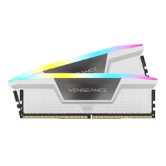 Ram desktop Corsair Vengeance CMH64GX5M2B5200C40W 64GB (2x32GB) White (DDR5/ 5200 Mhz/ LED RGB/ Tản nhiệt/ Non-ECC)