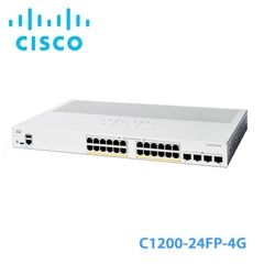 Switch Layer3 Managed Cisco C1200-24FP-4G | 24 Port PoE+ | 4 SFP 1Gb | 375W