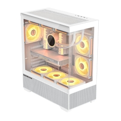 Vỏ máy tính KENOO ESPORT AK400 - Màu trắng (Mid Tower/ ATX)